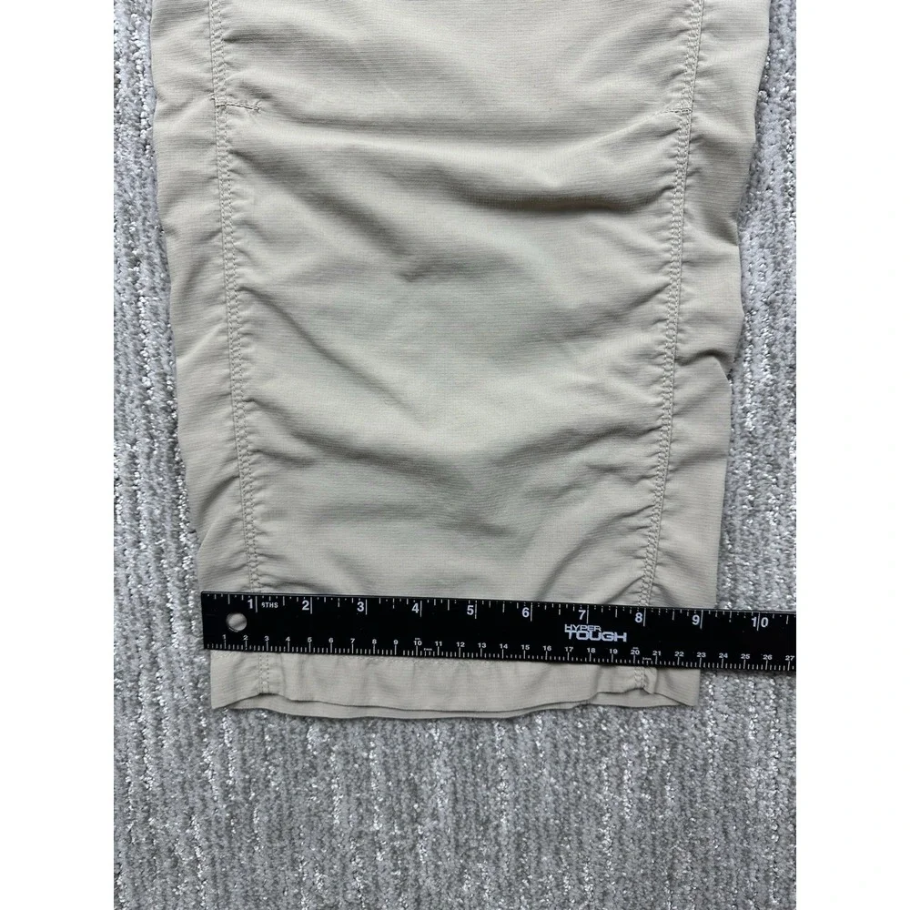 The North Face Mens Large Tan Nylon Ripstop Cargo Pants Hiking Outdoor Straight